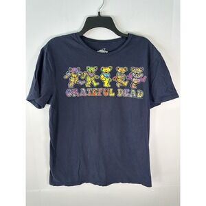 Grateful Dead T-Shirt Adult Unisex Medium Navy Blue Short Sleeve